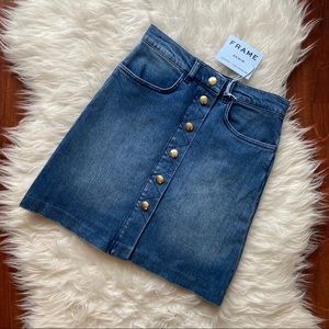 Frame Denim Claire Button Up Skirt